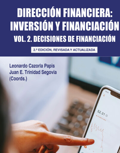 Portada del libro «Dirección financiera: inversión y financiación, Volumen 2; Segunda edición», de Cazorla Papis Leonardo