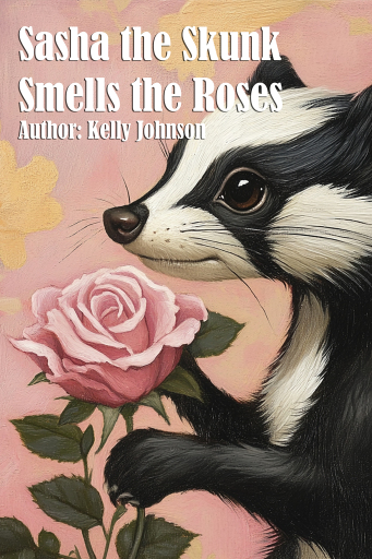 Portada del libro «Sasha the Skunk Smells the Roses», de Kelly Johnson