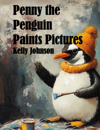 Portada del libro «Penny the Penguin Paints Pictures», de Kelly Johnson