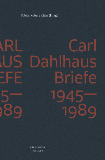 Portada del libro «Carl Dahlhaus»