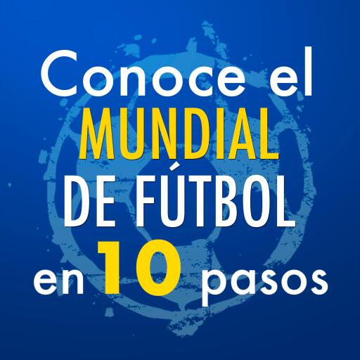 Portada del audiolibro «Conoce el Mundial de Fútbol en 10 pasos», de Editorial Ink
