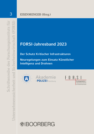 Portada del libro «FORSI-Jahresband 2023 Der Schutz Kritischer Infrastrukturen (KRITIS)»