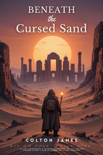Portada del libro «Beneath the Cursed Sands», de Colton James