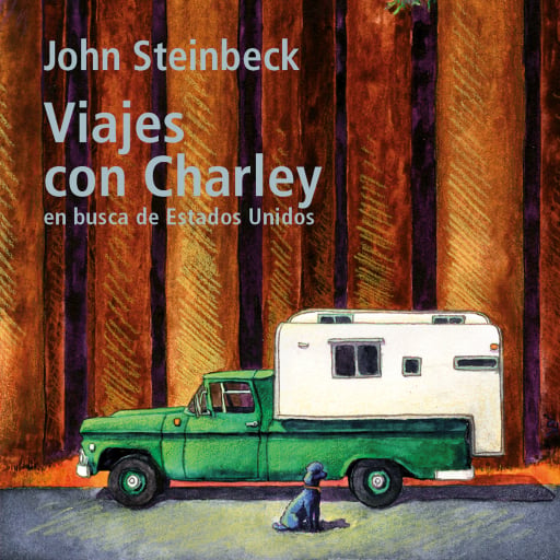 Portada del audiolibro «Viajes con Charley», de John Steinbeck