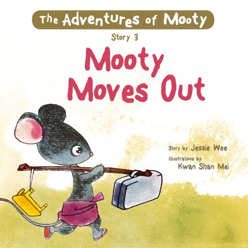 Portada del audiolibro «Mooty Moves Out», de Jessie Wee
