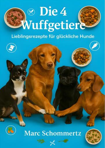 Die 4 Wuffgetiere - Lieblingsrezepte für glückliche Hunde