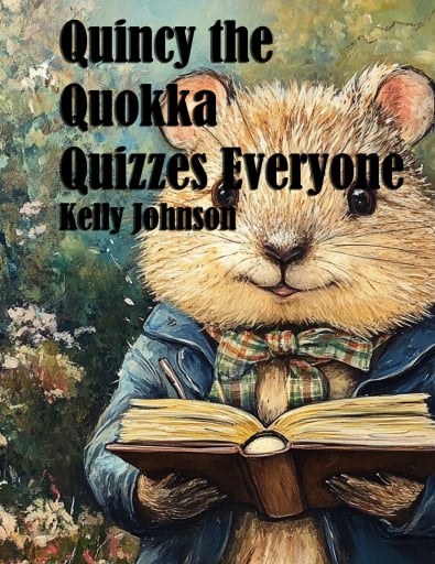 Portada del libro «Quincy the Quokka Quizzes Everyone», de Kelly Johnson