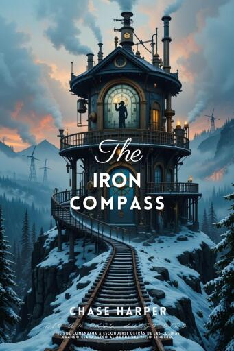Portada del libro «The Iron Compass», de Chase Harper