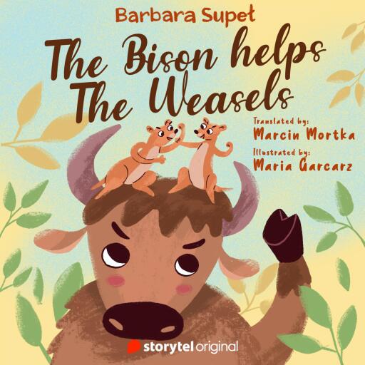 Portada del audiolibro «The Bison helps the Weasels», de Barbara Supeł