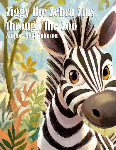 Portada del libro «Ziggy the Zebra Zips through the Zoo», de Kelly Johnson