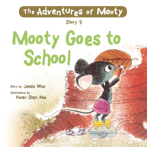 Portada del audiolibro «Mooty Goes to School», de Jessie Wee