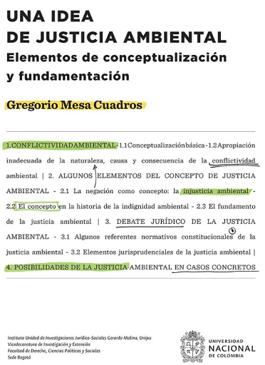 Una idea de justicia ambiental