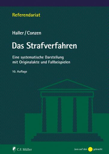 Portada del libro «Das Strafverfahren», de Klaus Haller, Klaus Conzen