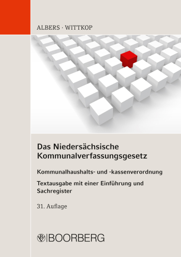 Portada del libro «Das Niedersächsische Kommunalverfassungsgesetz», de Heinrich Albers, Stefan Wittkop