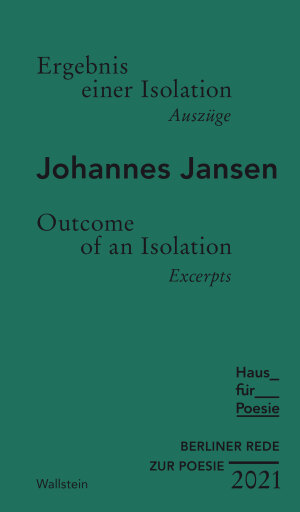 Portada del libro «Ergebnis einer Isolation», de Johannes Jansen