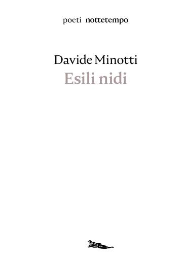 Portada del libro «Esili nidi», de Davide Minotti