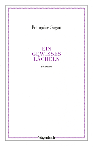 Portada del libro «Ein gewisses Lächeln», de Françoise Sagan