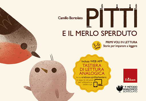 Portada del libro «Pitti e il merlo sperduto», de Camillo Bortolato
