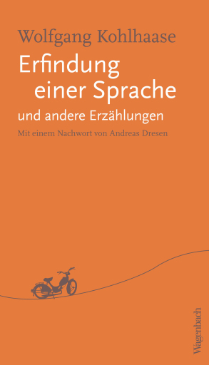 Portada del libro «Erfindung einer Sprache und andere Erzählungen», de Wolfgang Kohlhaase