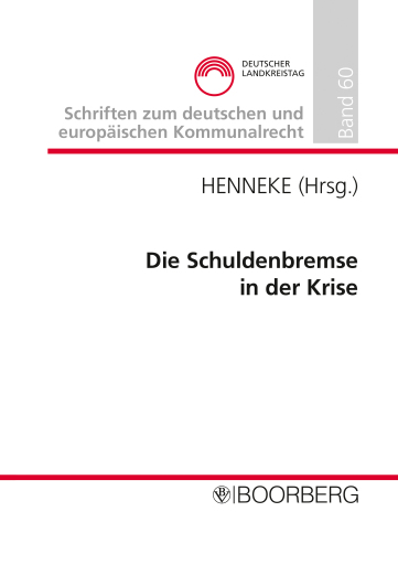 Portada del libro «Die Schuldenbremse in der Krise»