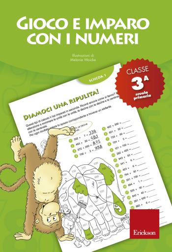 Portada del libro «Gioco e imparo con i numeri - CLASSE TERZA», de Ricerca e Sviluppo Erickson