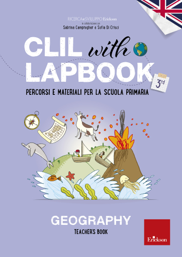 Portada del libro «CLIL with LAPBOOK - GEOGRAPHY - Teacher's book - Classe terza», de Ricerca e Sviluppo Erickson