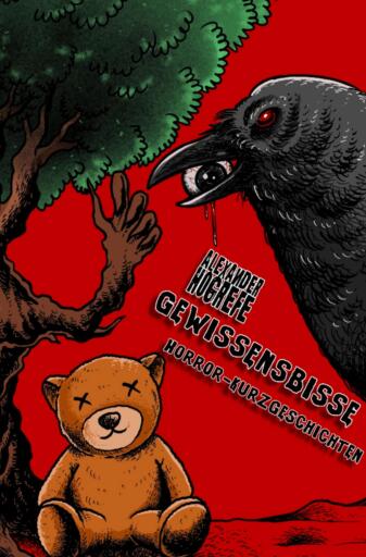 Portada del libro «Gewissensbisse: 21 nervenaufreibende Horror-Kurzgeschichten», de Alexander Hogrefe