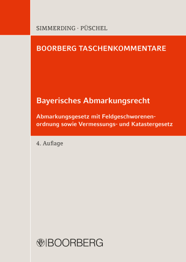 Portada del libro «Bayerisches Abmarkungsrecht», de Franz Simmerding, Rudolf Püschel