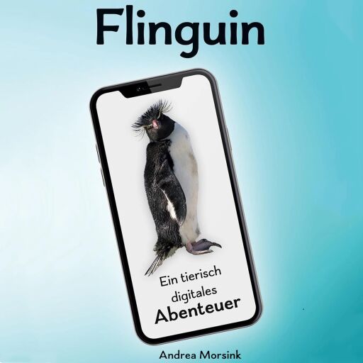 Portada del audiolibro «Flinguin - Ein tierisch digitales Abenteuer», de Andrea Morsink