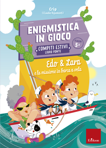 Portada del libro «Enigmistica in gioco - Compiti estivi - Classe quinta», de Claudio Ripamonti