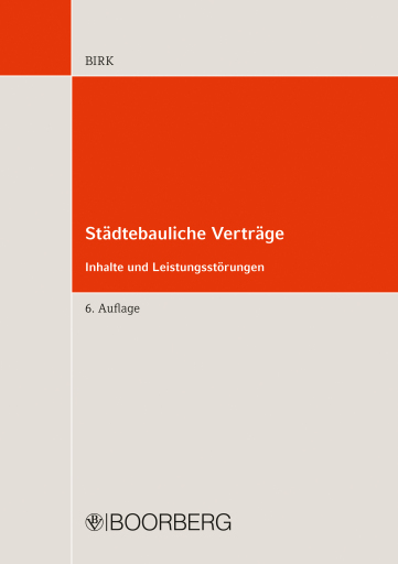 Portada del libro «Städtebauliche Verträge», de Hans-Jörg Birk