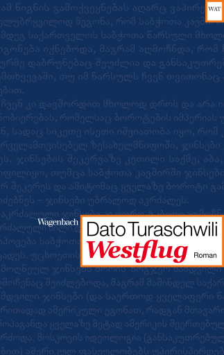 Portada del libro «Westflug», de Dato Turaschwili