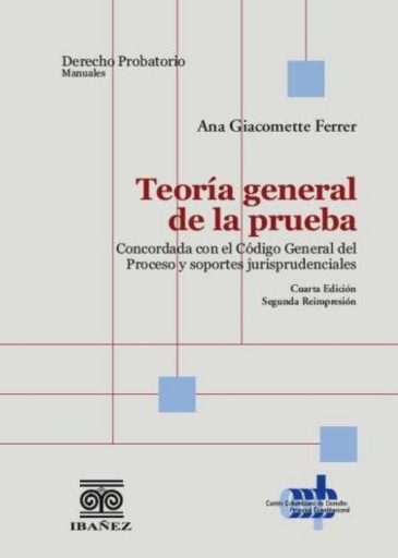 Portada del libro «Teoría general de la prueba», de Ana Giacomette Ferrer