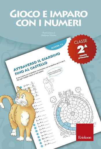 Portada del libro «Gioco e imparo con i numeri - CLASSE SECONDA», de Ricerca e Sviluppo Erickson