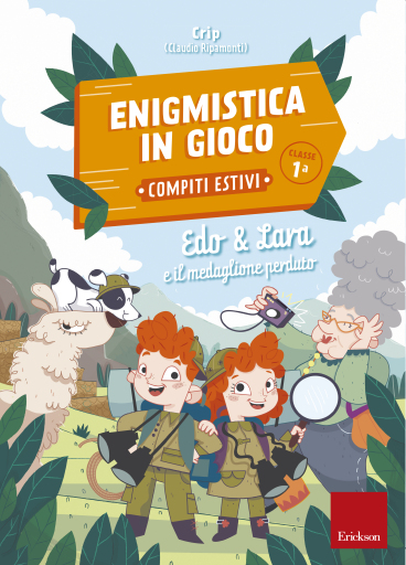Portada del libro «Enigmistica in gioco - Compiti estivi - Classe prima», de Claudio Ripamonti