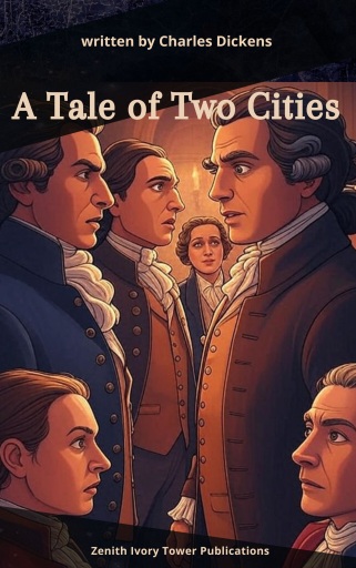 Portada del libro «A Tale of Two Cities», de Charles Dickens