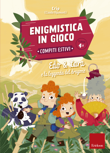 Portada del libro «Enigmistica in gioco - Compiti estivi - Classe quarta», de Claudio Ripamonti