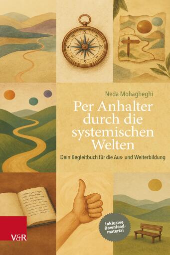 Portada del libro «Per Anhalter durch die systemischen Welten», de Neda Mohagheghi