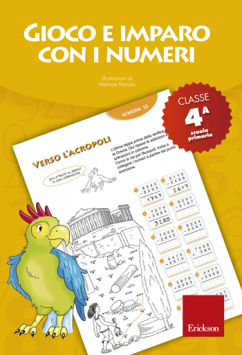 Portada del libro «Gioco e imparo con i numeri - CLASSE QUARTA», de Ricerca e Sviluppo Erickson