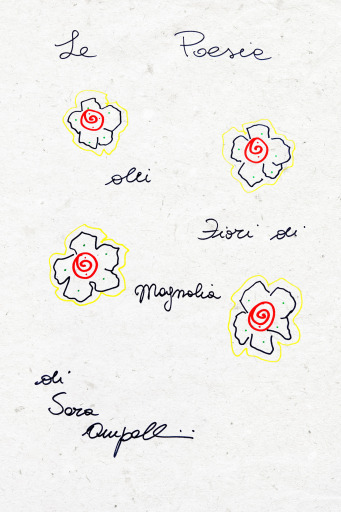 Le poesie dei fiori di magnolia