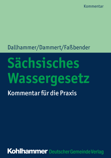 Portada del libro «Sächsisches Wassergesetz», de Kurt Faßbender, Wolf-Dieter Dallhammer