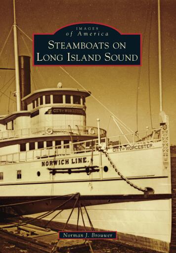 Portada del libro «Steamboats on Long Island Sound», de Norman J. Brouwer