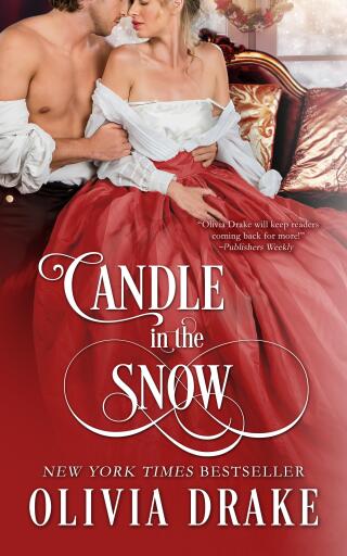Portada del libro «Candle in the Snow», de Olivia Drake