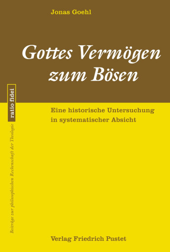 Portada del libro «Gottes Vermögen zum Bösen», de Jonas Goehl