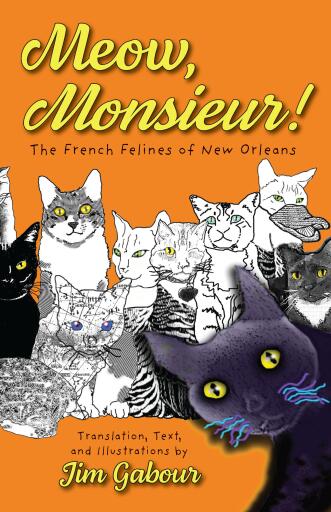 Portada del libro «Meow, Monsieur!», de Jim Gabour