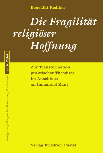 Portada del libro «Fragilität religiöser Hoffnung», de Benedikt Rediker