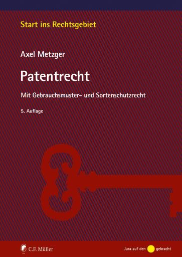 Portada del libro «Patentrecht», de Metzger