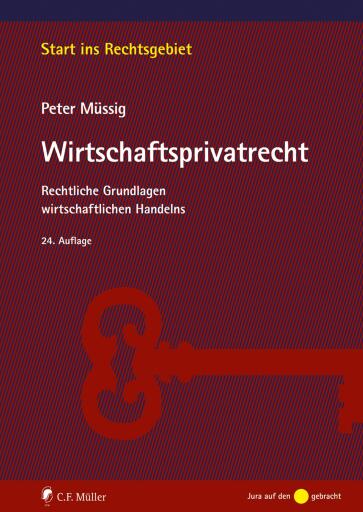 Portada del libro «Wirtschaftsprivatrecht», de Peter Müssig