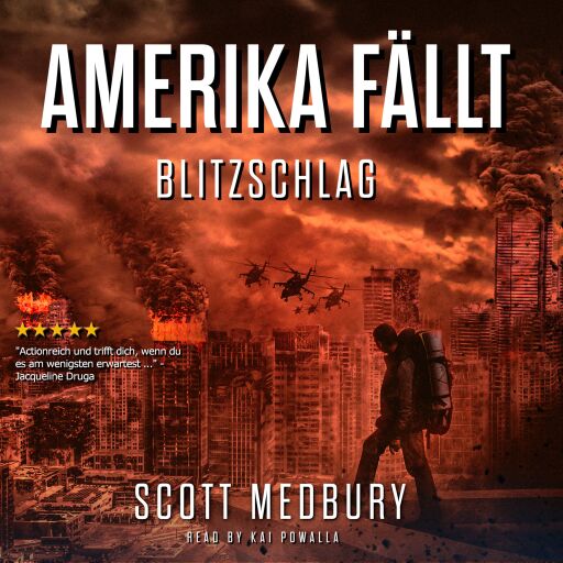 Portada del audiolibro «Blitzschlag», de Scott Medbury
