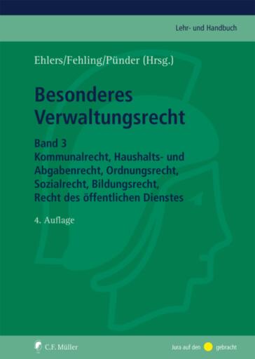 Portada del libro «Besonderes Verwaltungsrecht»